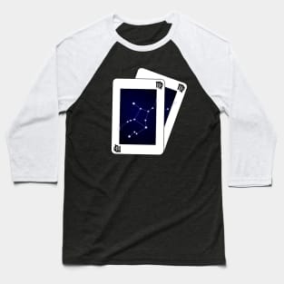 Virgo Zodiac Sign Card Baseball T-Shirt